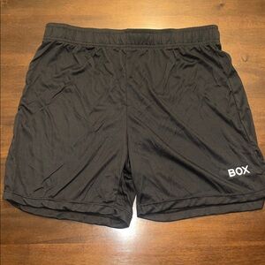 Box Menswear Black Athletic Shorts